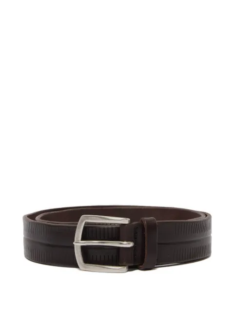 Orciani ribbed-detailing leather belt