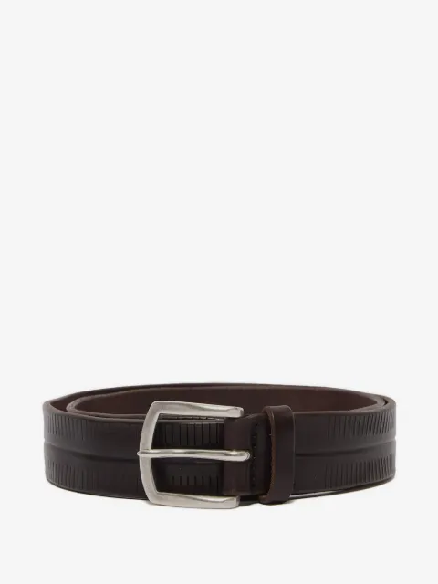 Orciani ribbed-detailing leather belt