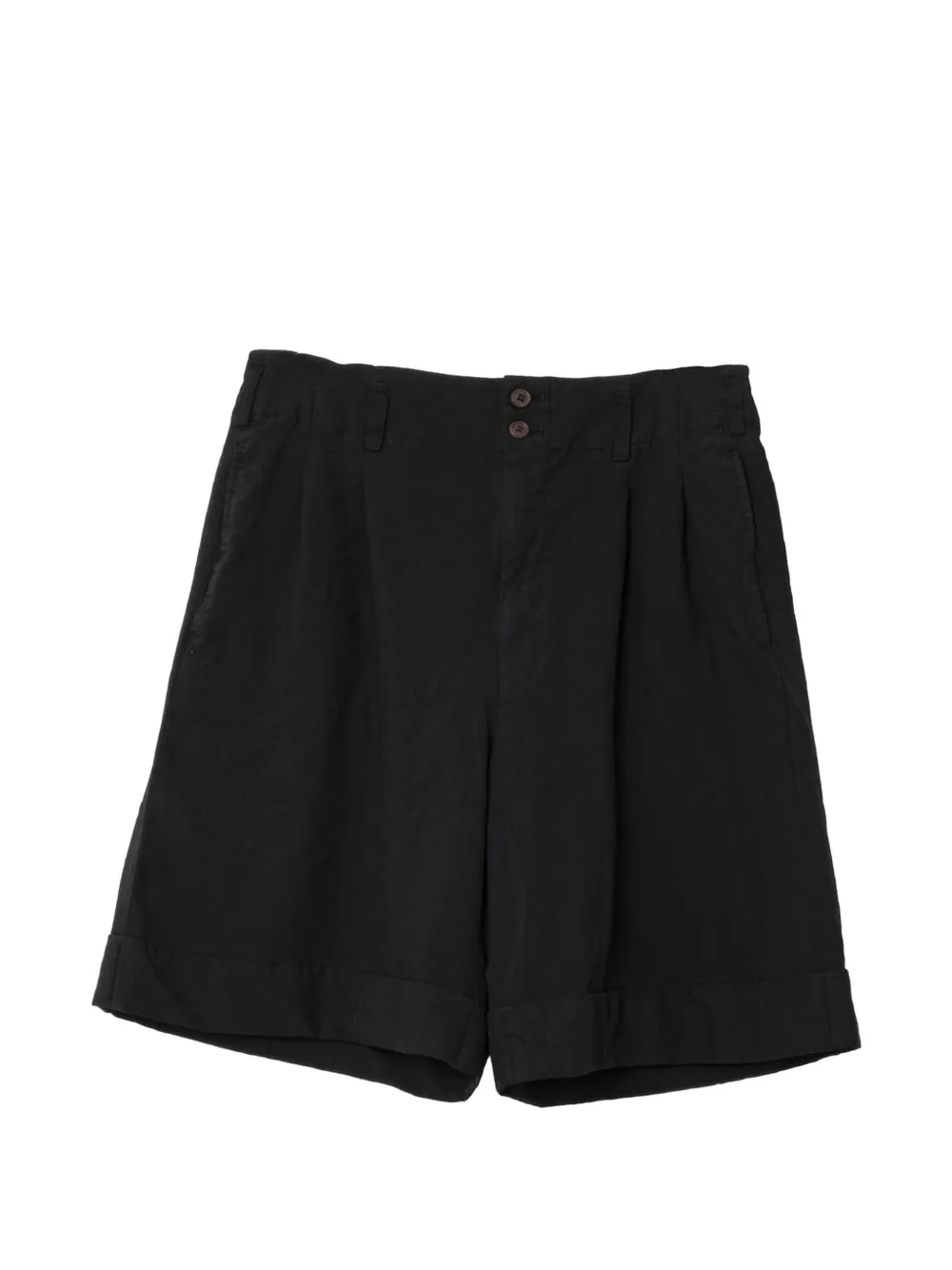 Comme Des Garçons pleated turn-up-hem trousers - Nero