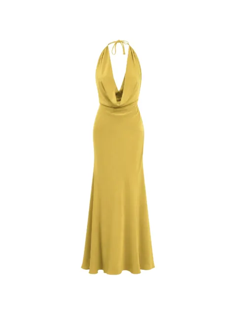 ACTUALEE cowl-neck maxi dress