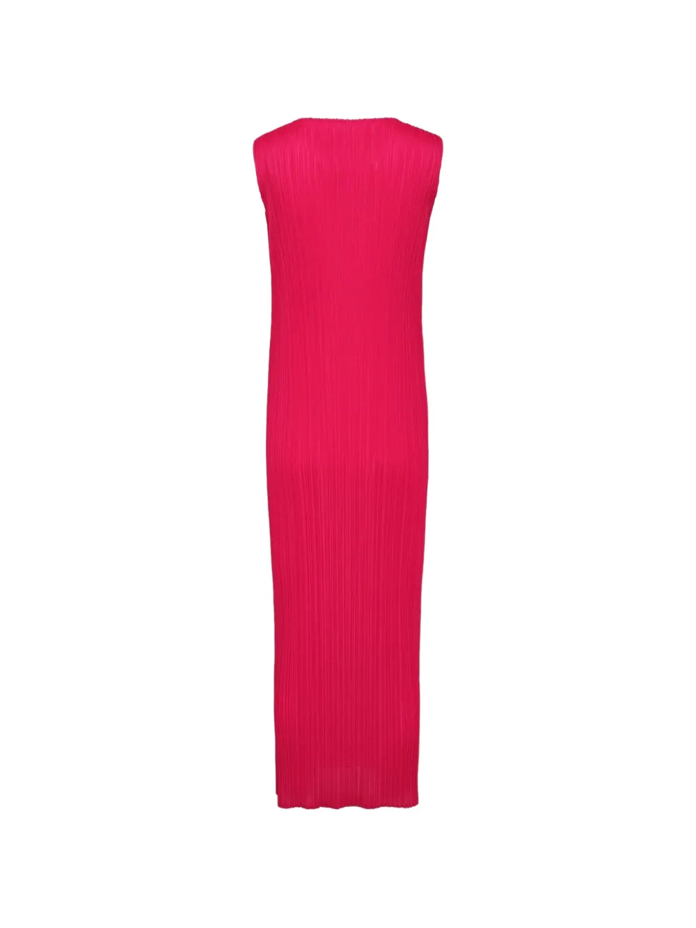 Pleats Please Issey Miyake Geplooide mouwloze maxi-jurk Roze