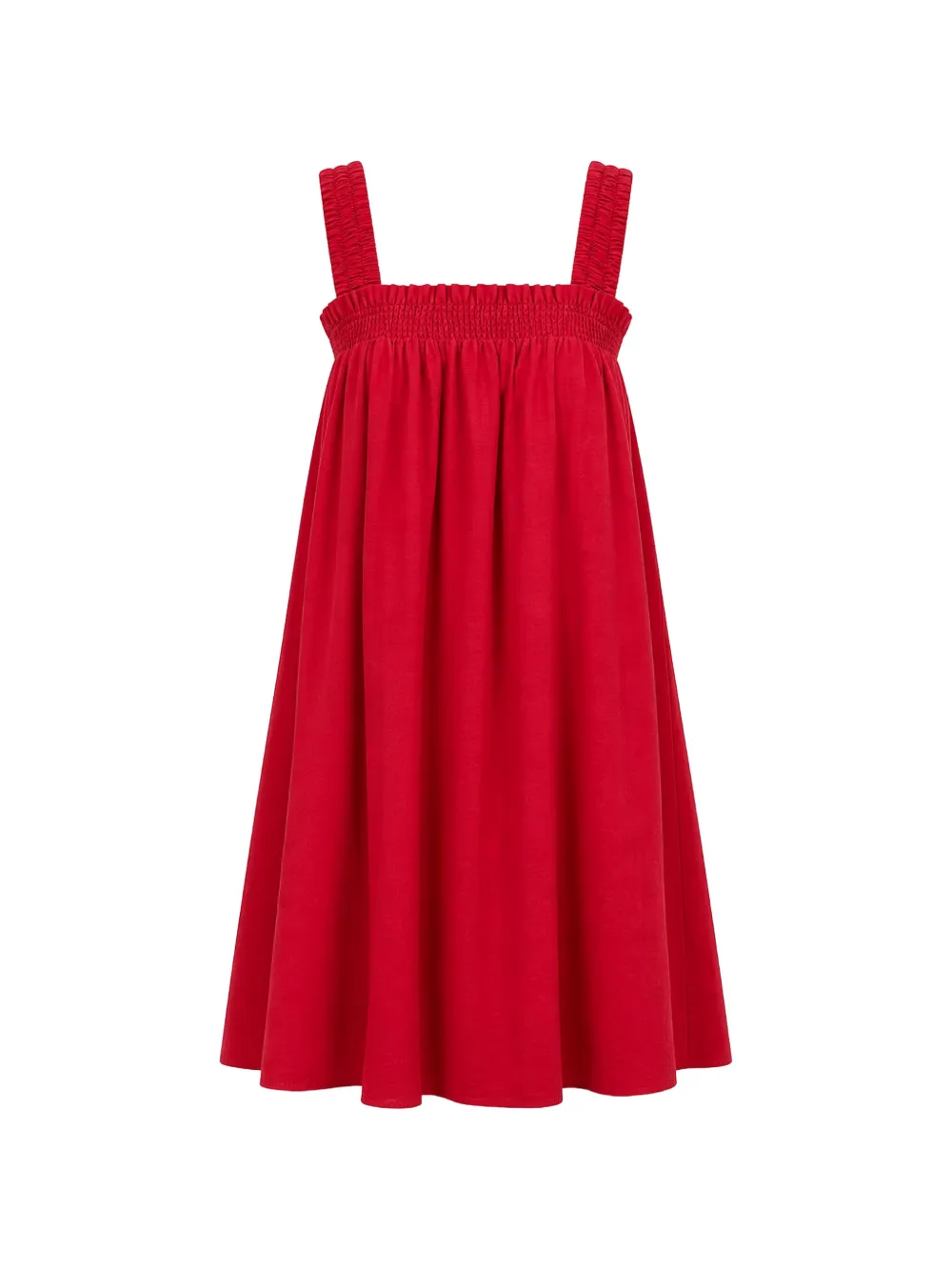 Seafolly gathered-band mini dress - Rosso