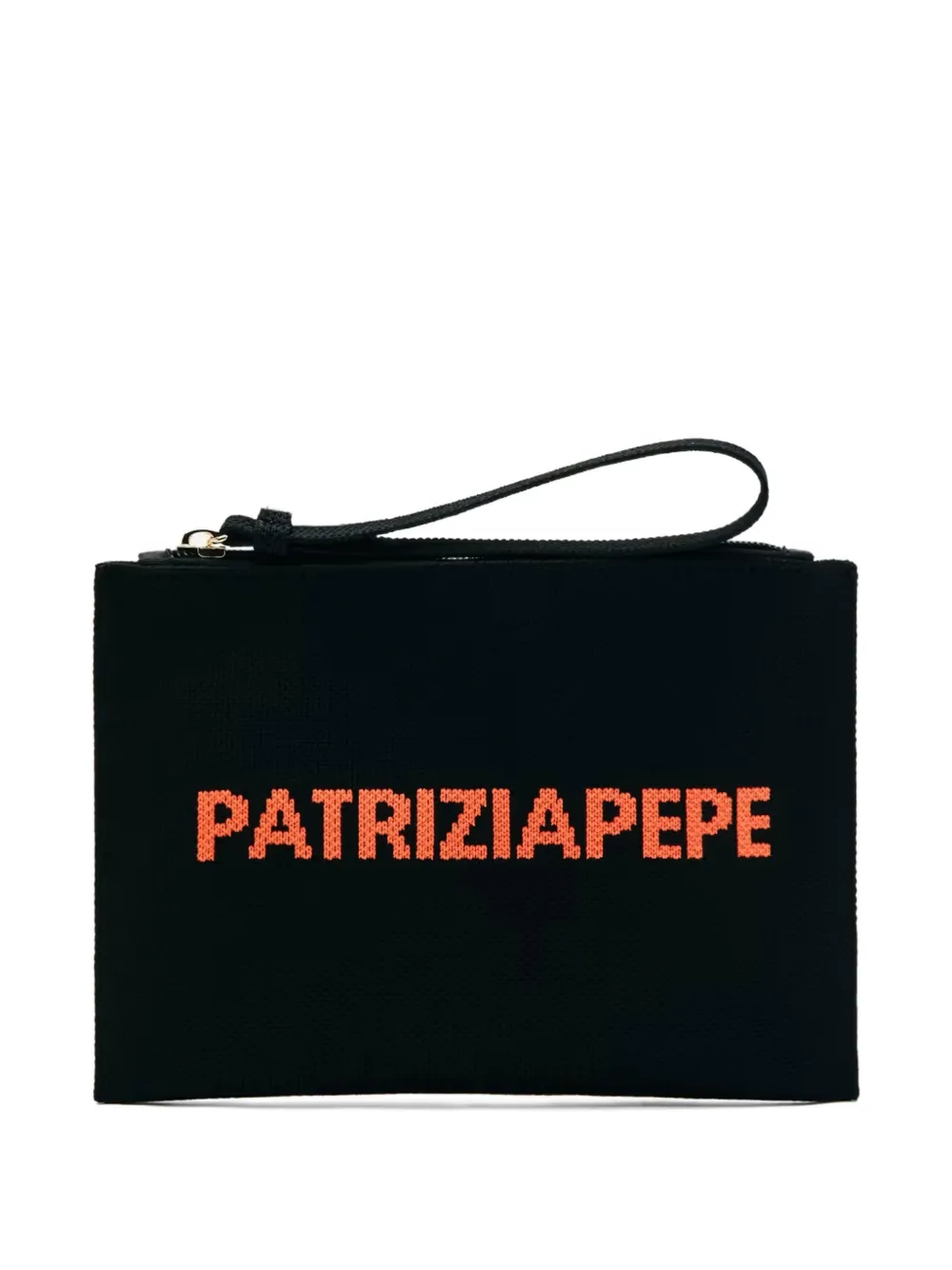 Patrizia Pepe logo-intarsia pouch - Nero