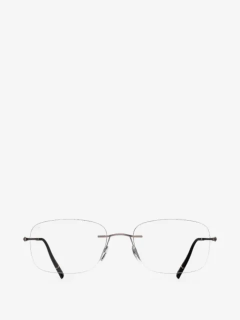 Silhouette rimless rectangle-frame glasses