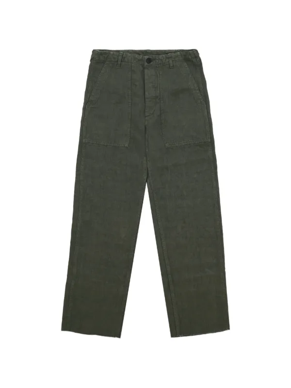 Fortela Newfatiguetv Linen Trousers in Green
