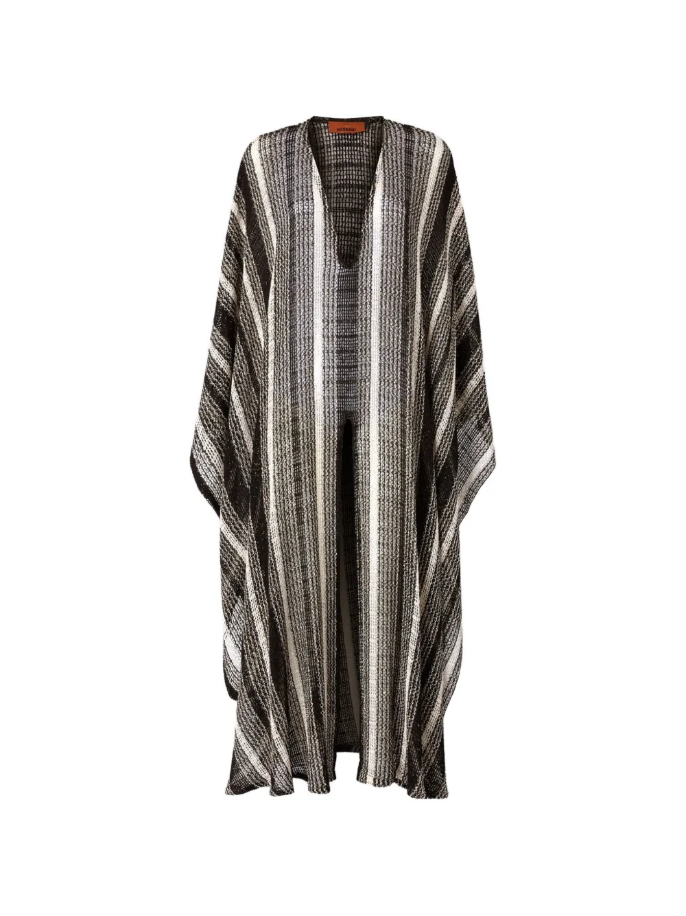 Missoni striped-knit kaftan - Grau