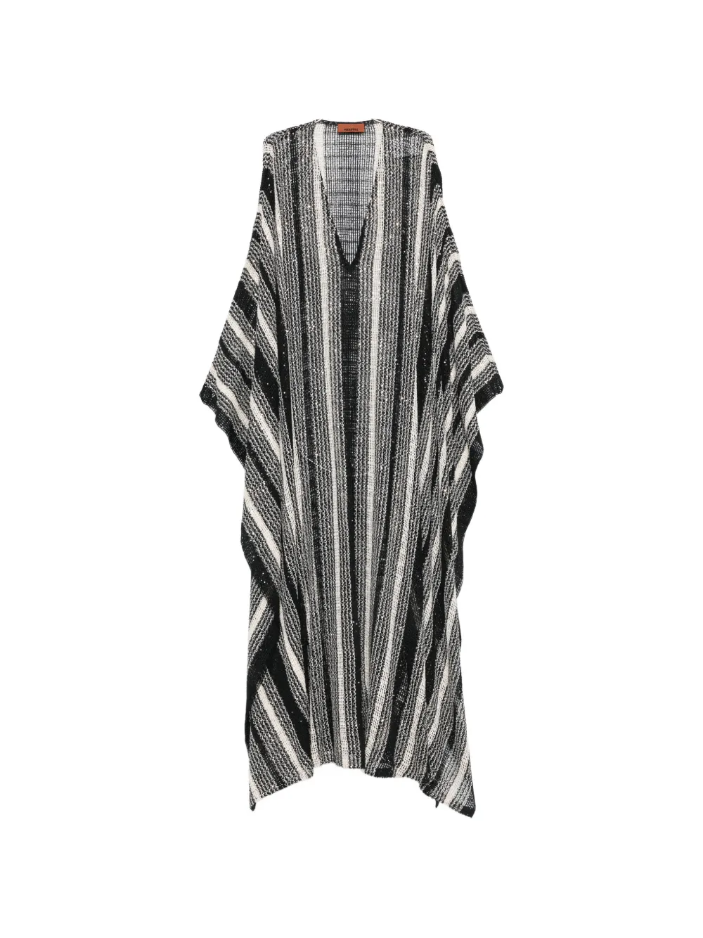 Missoni striped-knit kaftan - Grau