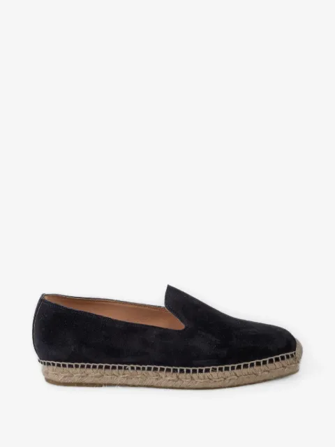 LES HÉRITIERS suede slip-on espadrilles