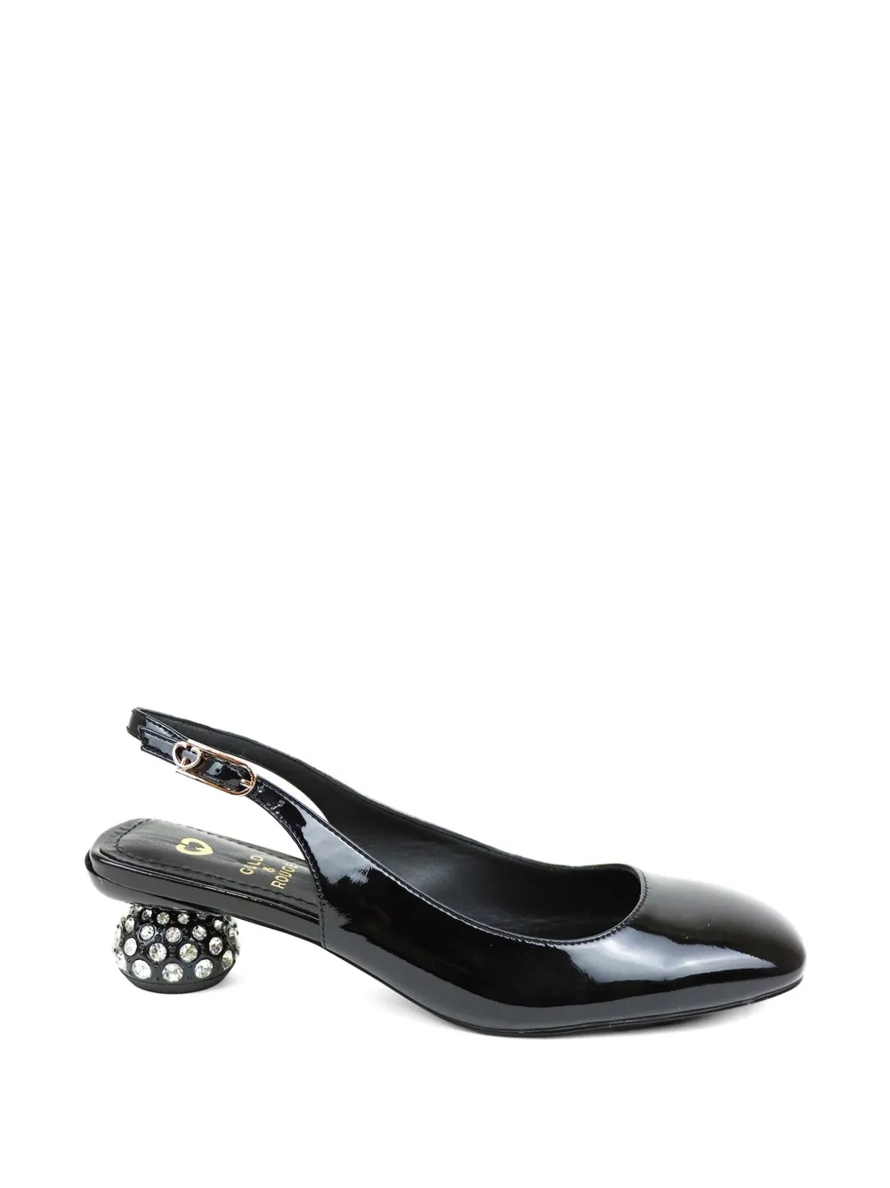 Gold & Rouge Joy slingback pumps