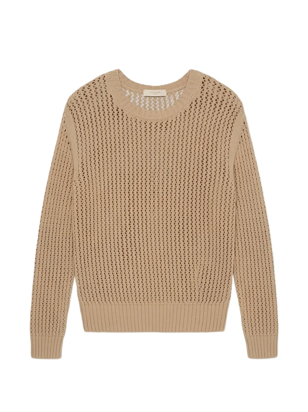 Zanone open-knit cotton sweatshirt - Toni neutri