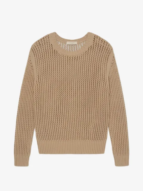 Zanone open-knit cotton sweatshirt