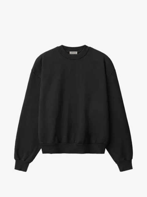 Fear Of God logo-plaque crew-neck sweatshirt