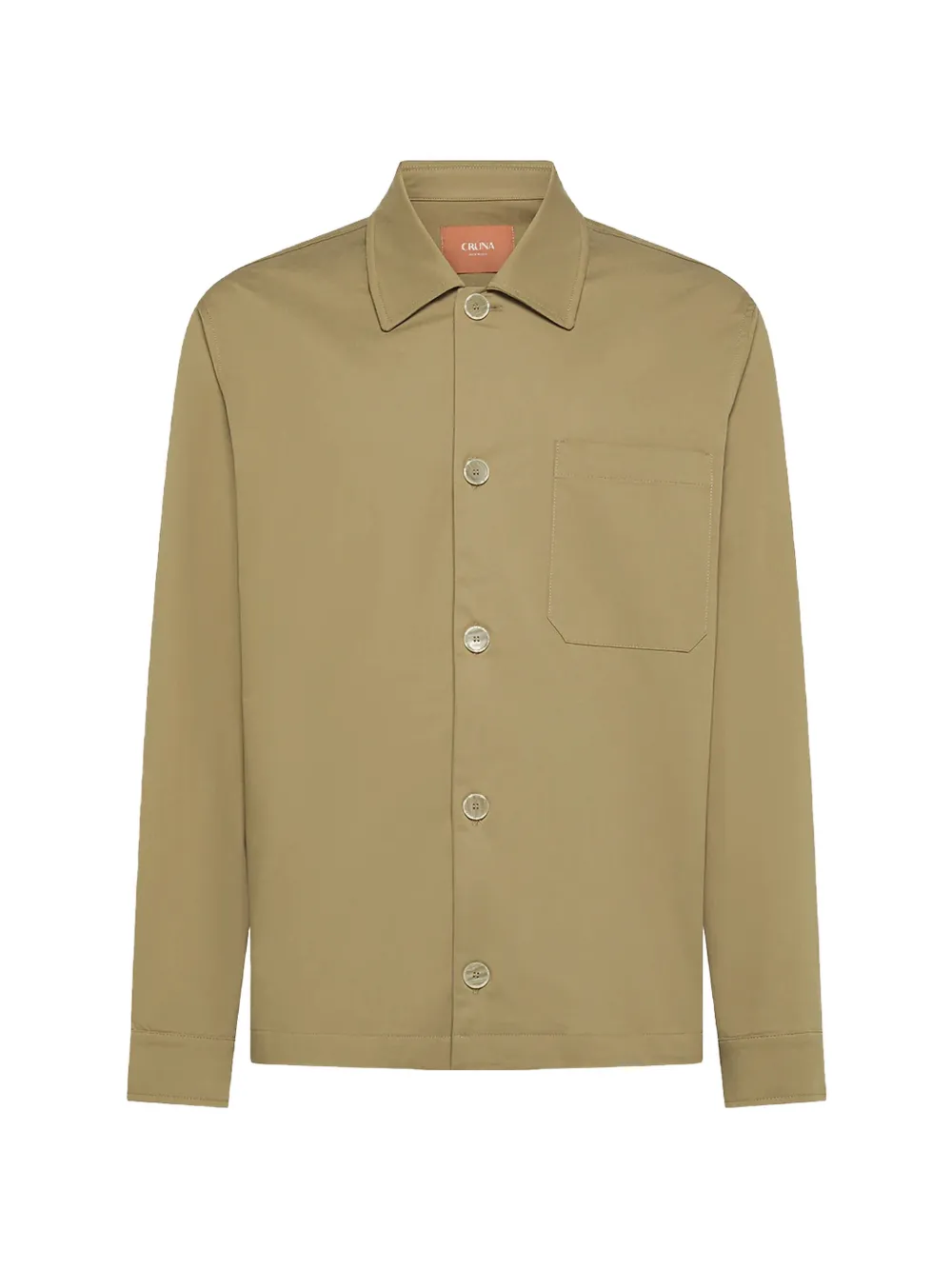 Cruna Cardiff pocket-detail overshirt - Braun