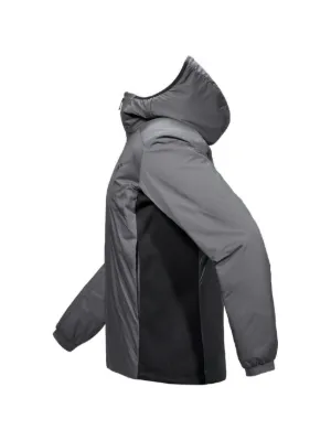 logo-embroidered hooded jacket 3