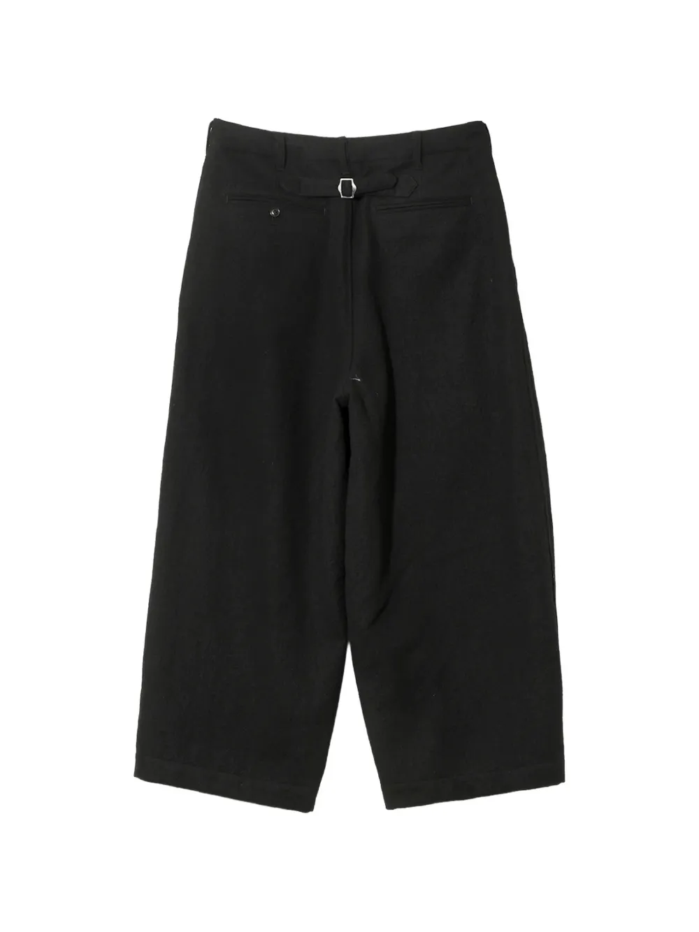 Needles Broek met trekkoordtaille en gespbandje Zwart