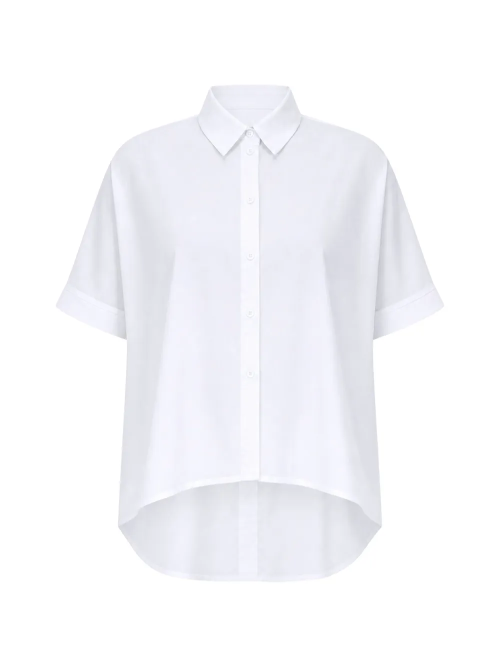Max Mara short-sleeve poplin shirt - Weiß