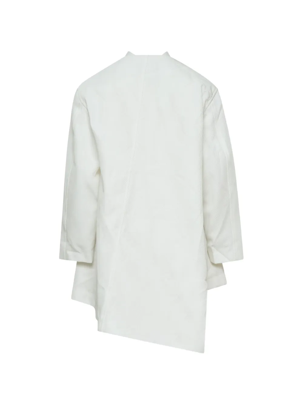 Comme Des Garçons Asymmetrisch jack met franje Wit