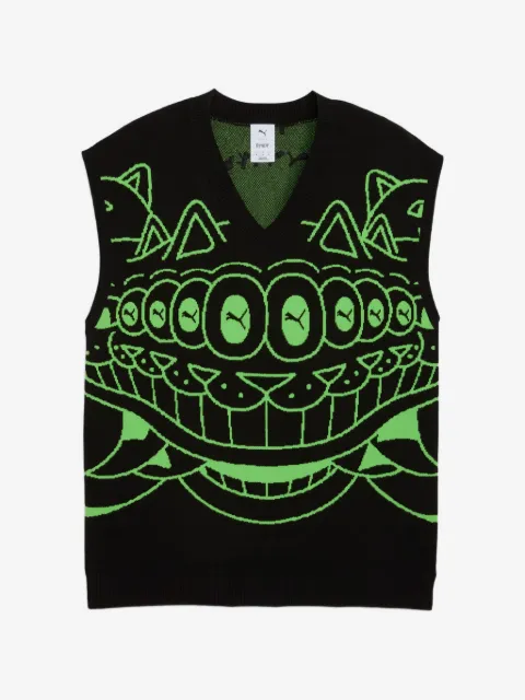 PUMA x RIPNDIP graphic-print V-neck vest
