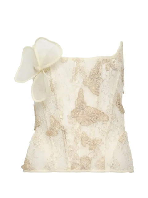 KENZIE KLAMBIE vestido con mariposas bordadas
