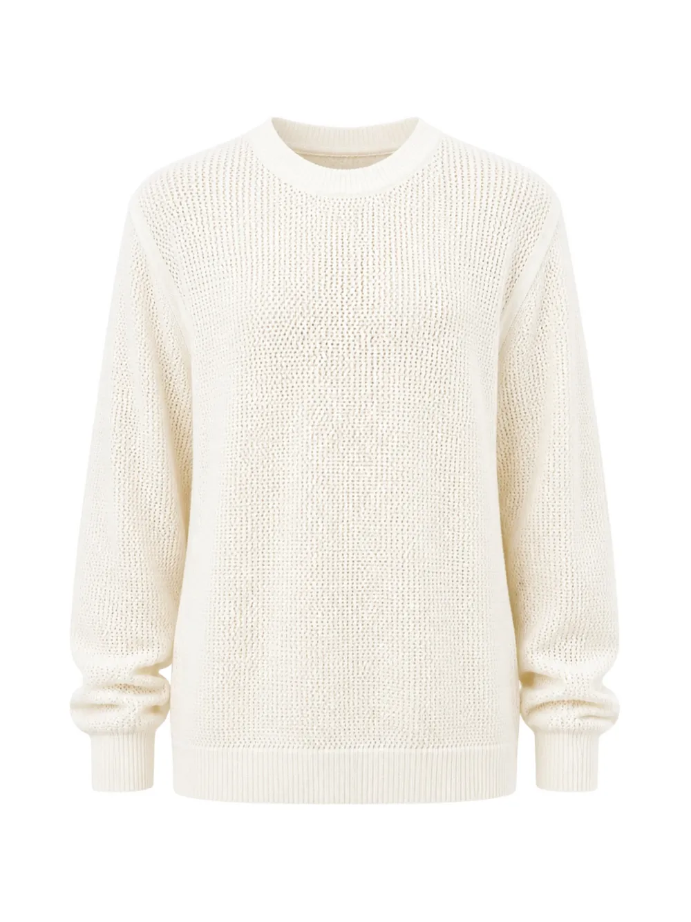 Maison Kitsuné open-knit crew-neck sweater - Toni neutri