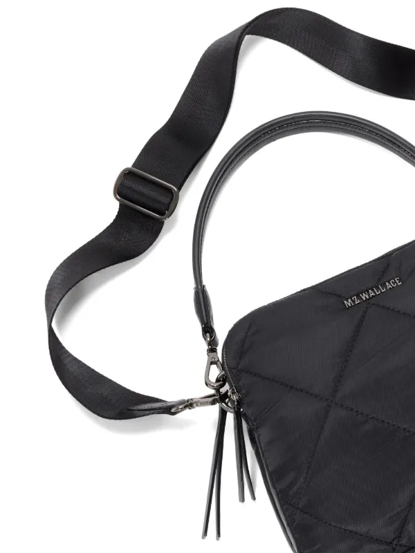 レディース MZ WALLACE キルティング ショルダーバッグ ブラック ワン 
