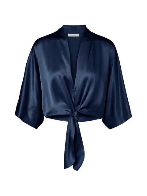 The Sei blusa Dolman de seda con lazo