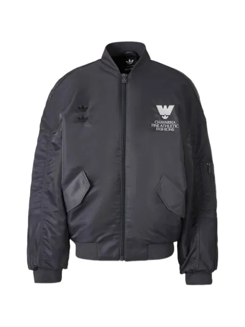 adidas x Willy Chavarria logo-embroidered bomber jacket