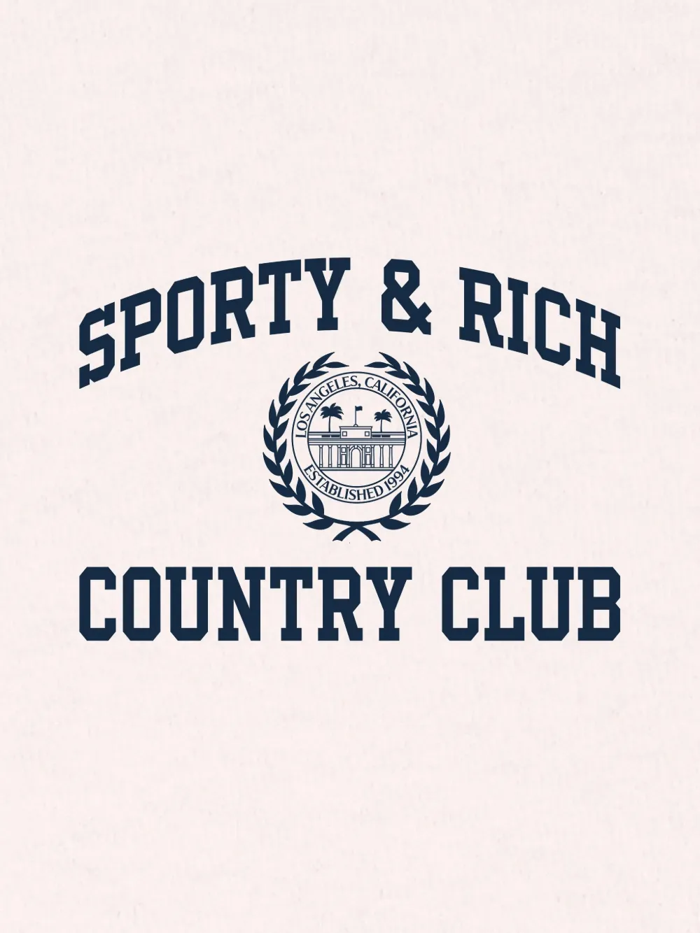 Sporty & Rich Varsity Crest shorts Beige