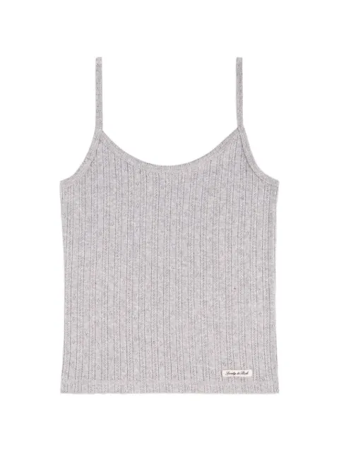 Sporty & Rich logo-patch tank top