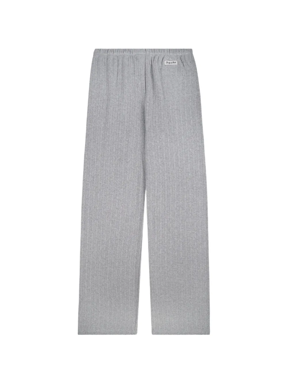 Sporty & Rich logo-patch trousers - Grigio