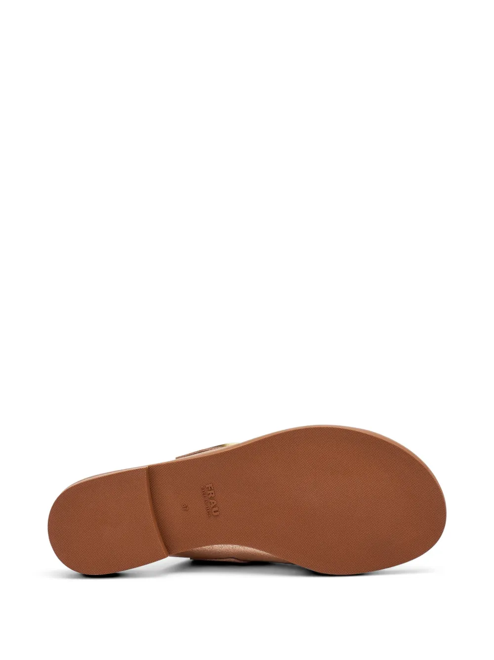 FRAU buckled laminated-leather sandals Goud
