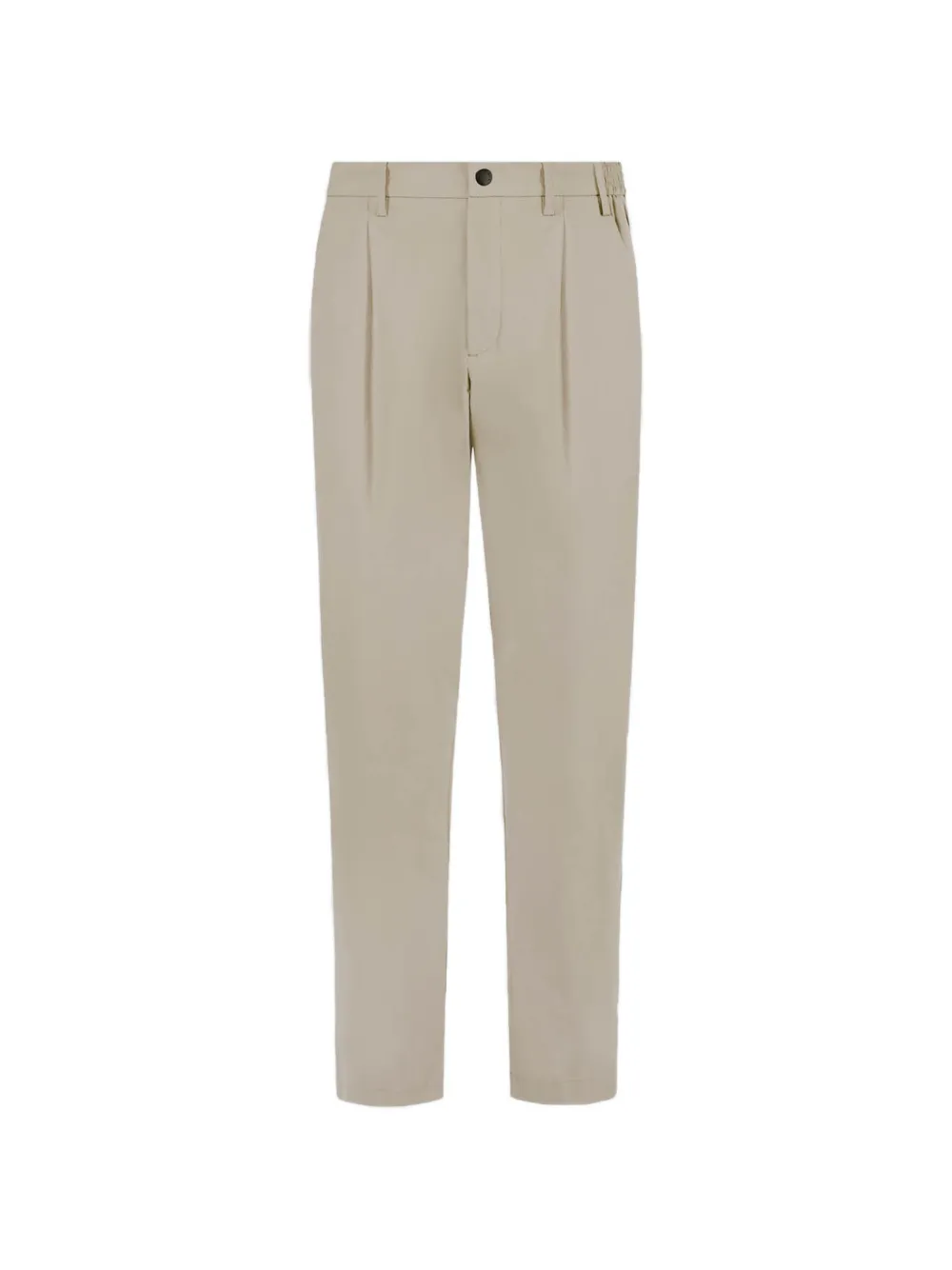 People Of Shibuya Kobra PM931 pleated technical-stretch trousers - Toni neutri