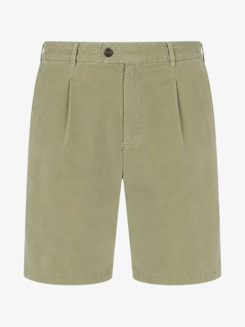 PT Torino pleated corduroy shorts