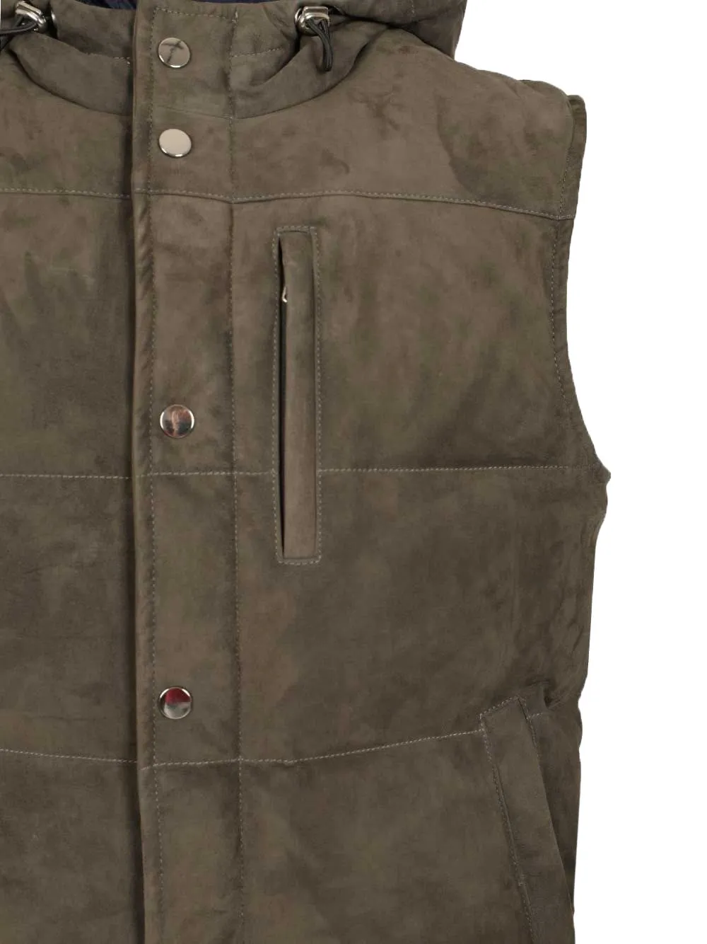 Al Duca D Aosta 1902 Suède bodywarmer Bruin