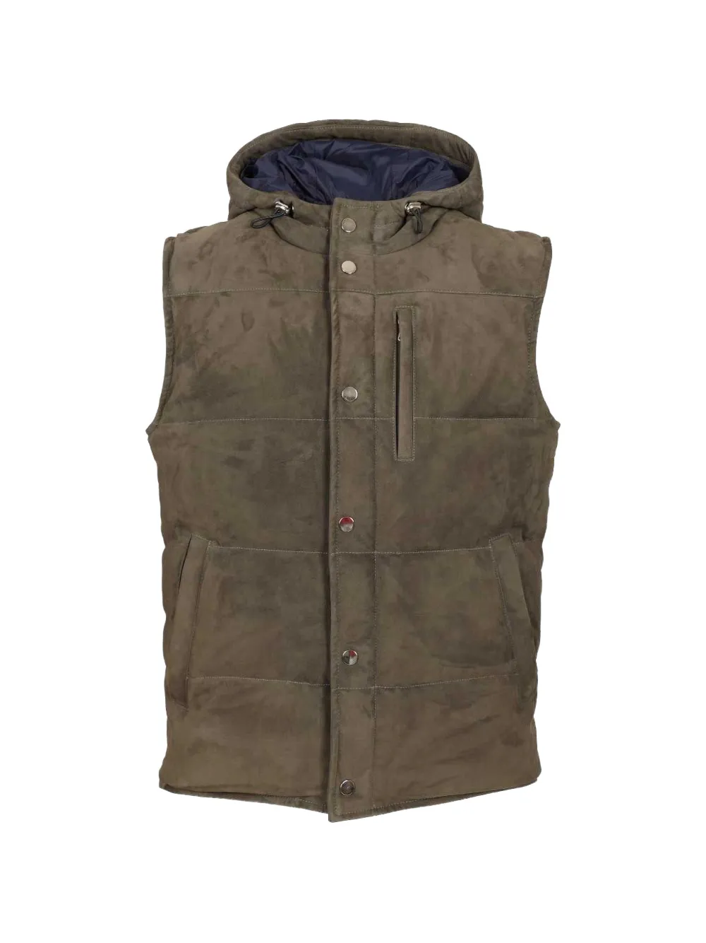 Al Duca D’Aosta 1902 padded suede gilet - Braun