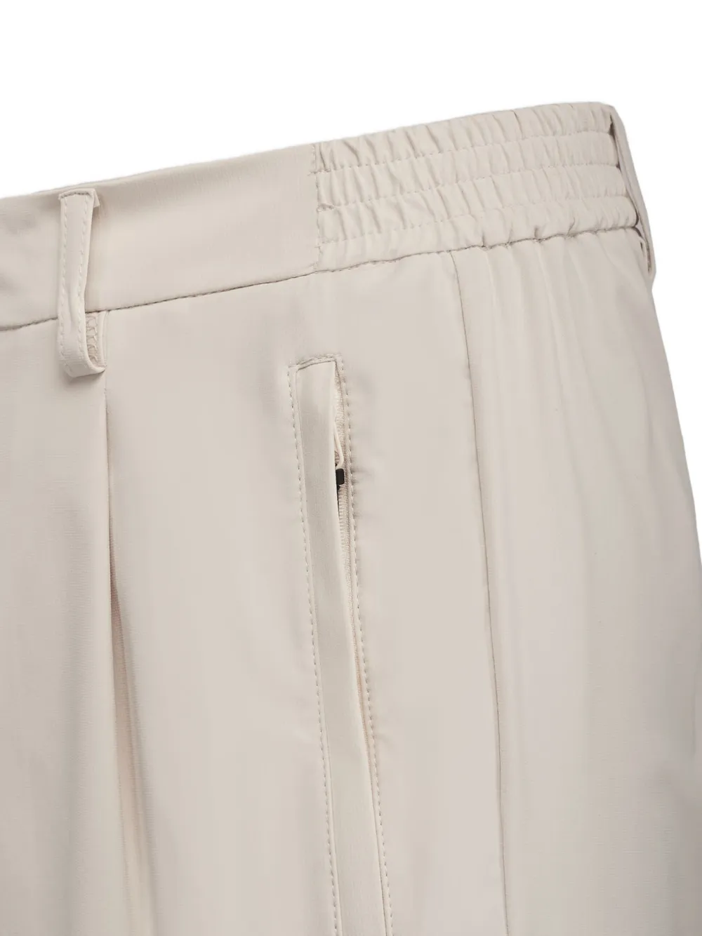 People Of Shibuya Brak geplooide shorts Beige