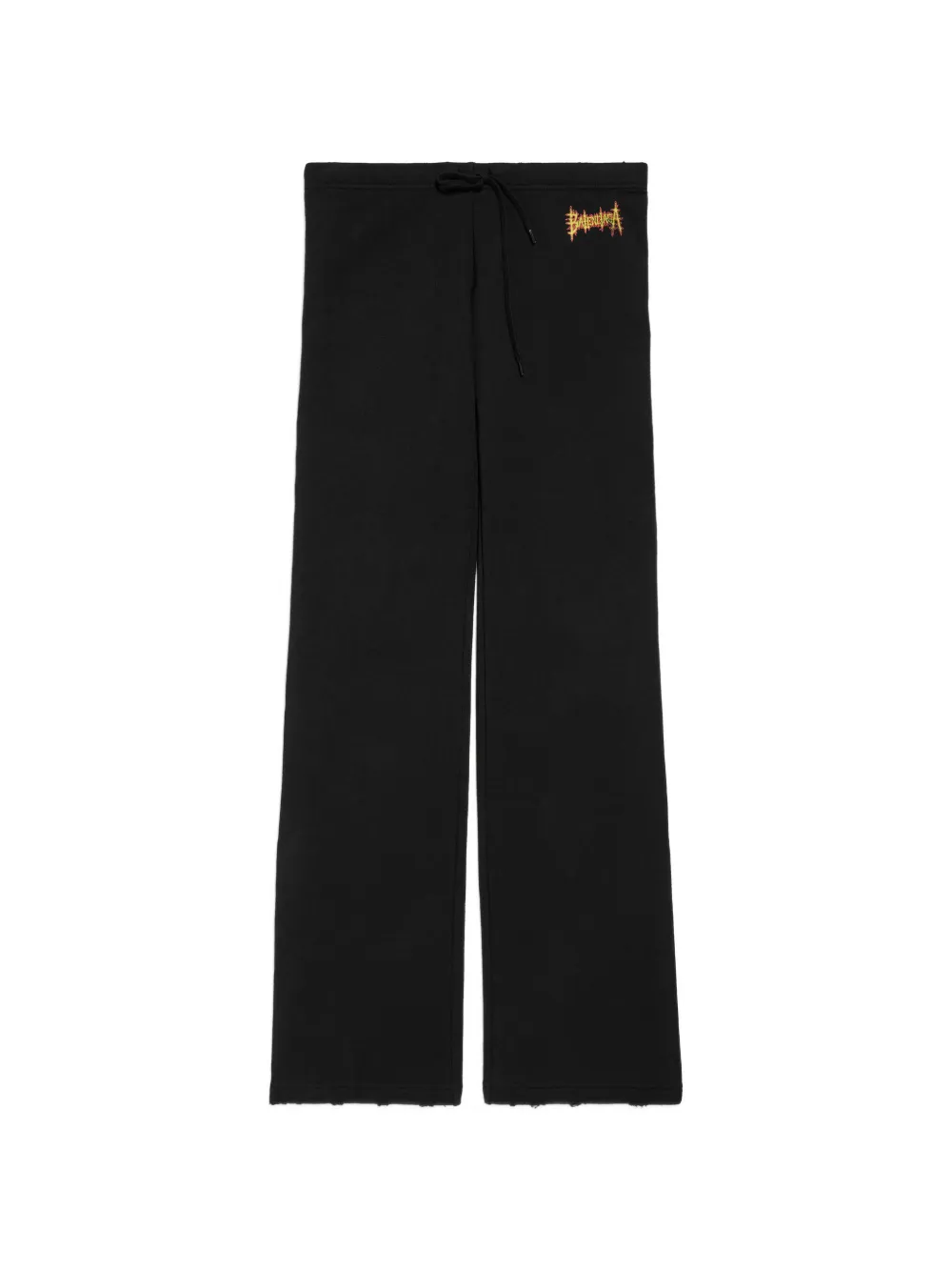Balenciaga logo-embroidered drawstring track pants - Schwarz