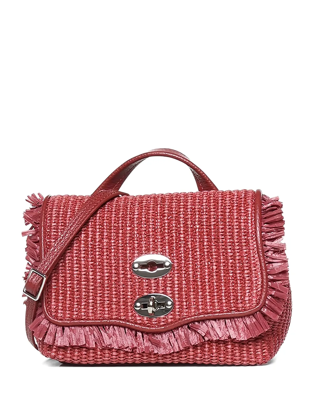 Zanellato fringed Postina shoulder bag - Rosso