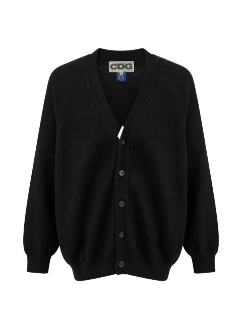 CDG raglan-sleeve V-neck cardigan