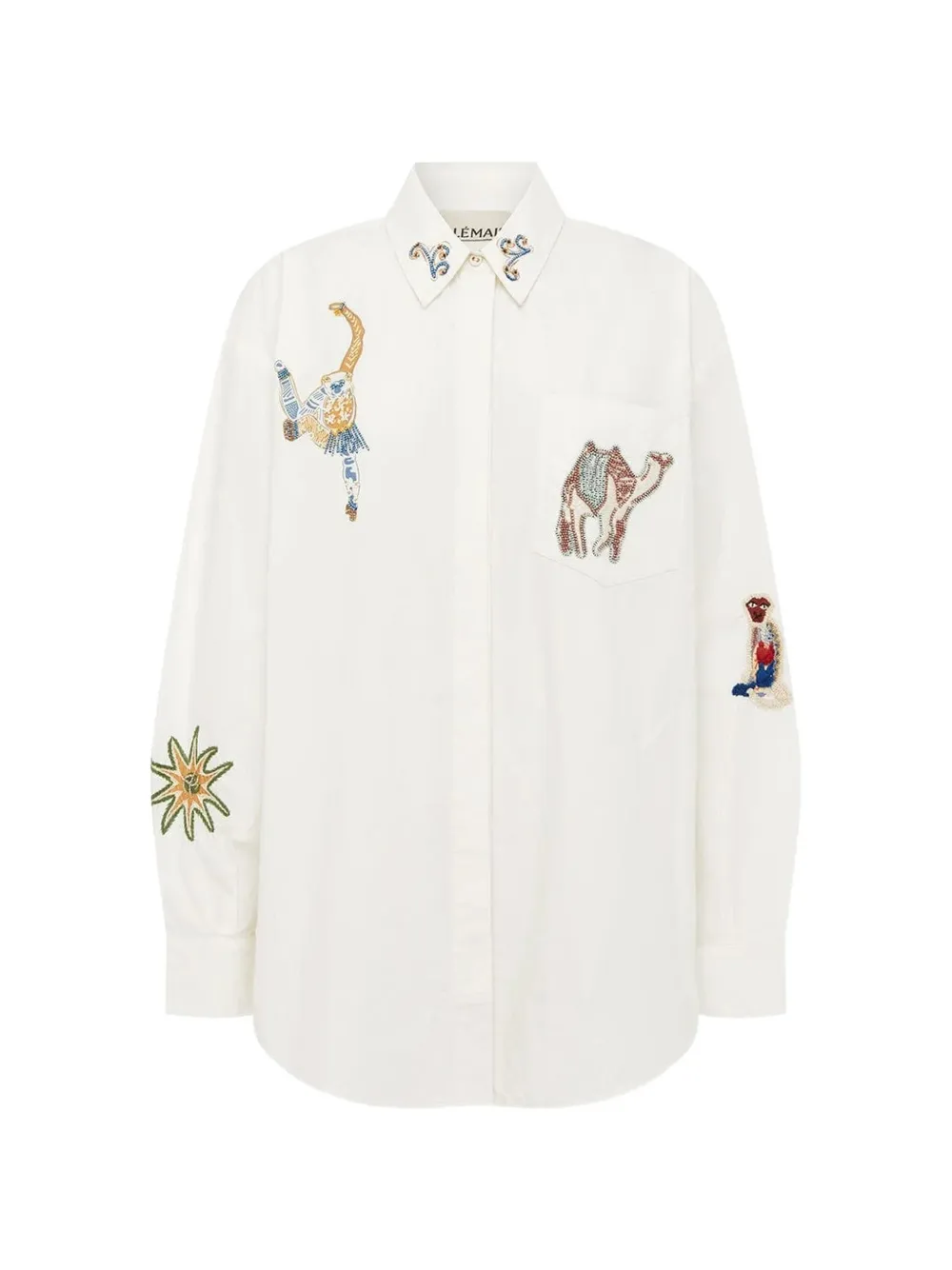 ALEMAIS Carmine embroidered shirt - Weiß