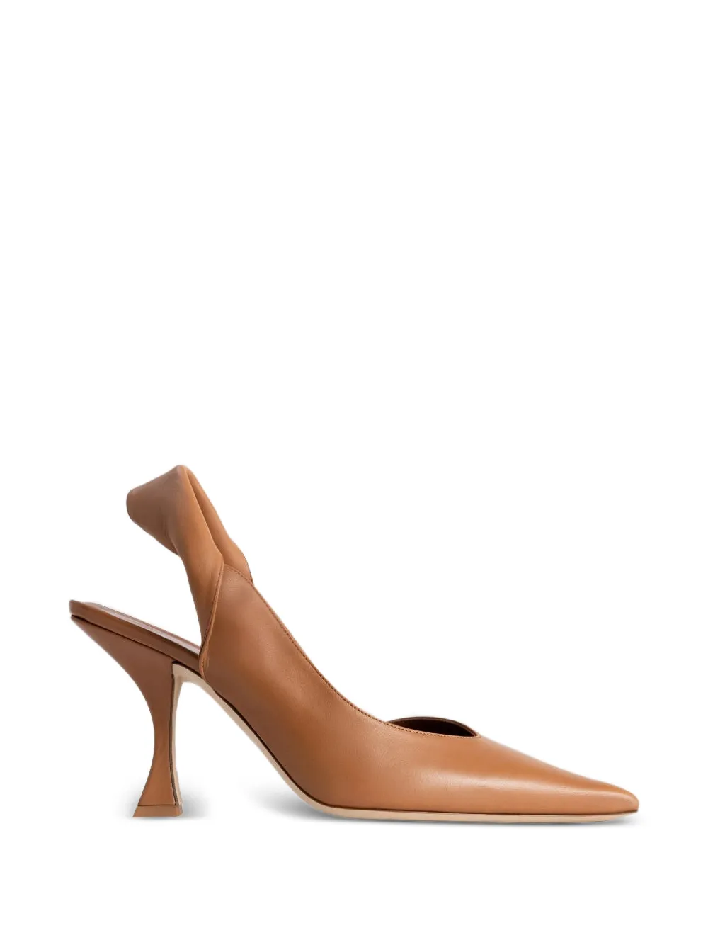 BY FAR Yasha twisted slingback pumps Bruin
