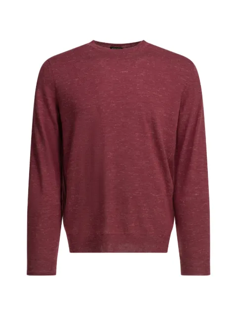 Zegna marl-knit crew-neck sweater