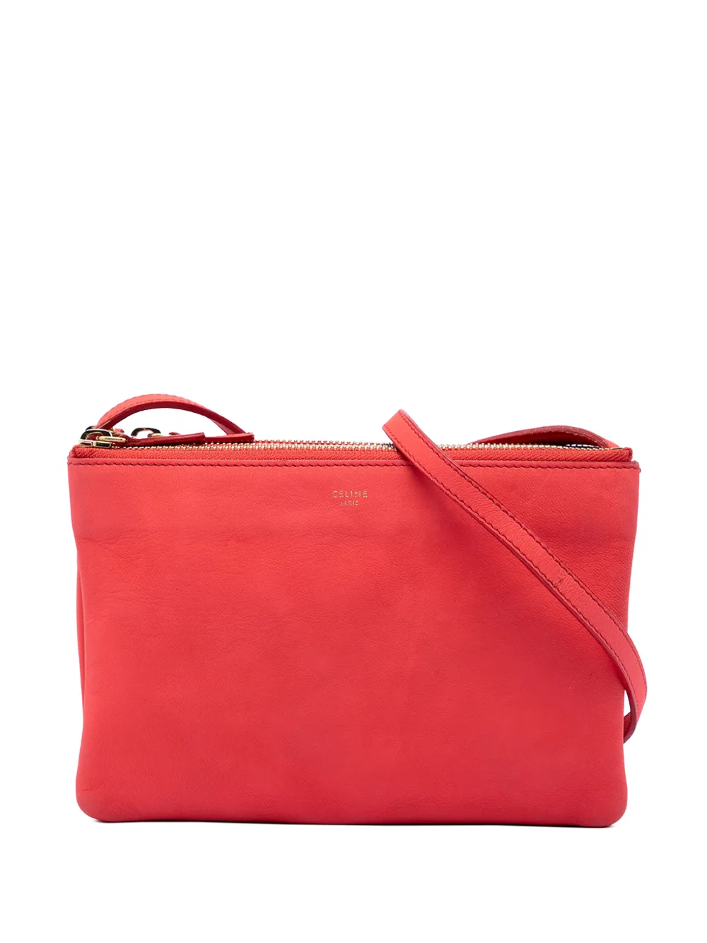 Celine Pre-Owned 2011 Small Lambskin Trio crossbody bag - Rosa