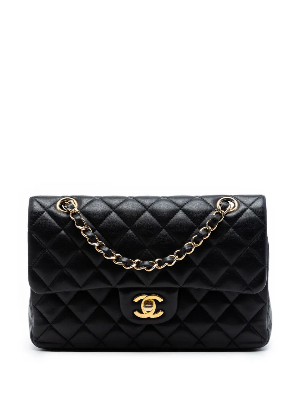 CHANEL Pre-Owned 2018-2019 Small Classic Lambskin Double Flap shoulder bag - Nero