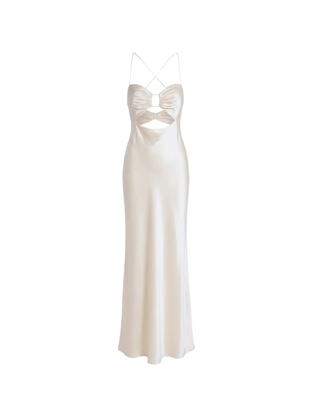 The Sei cut-out silk maxi gown - Toni neutri