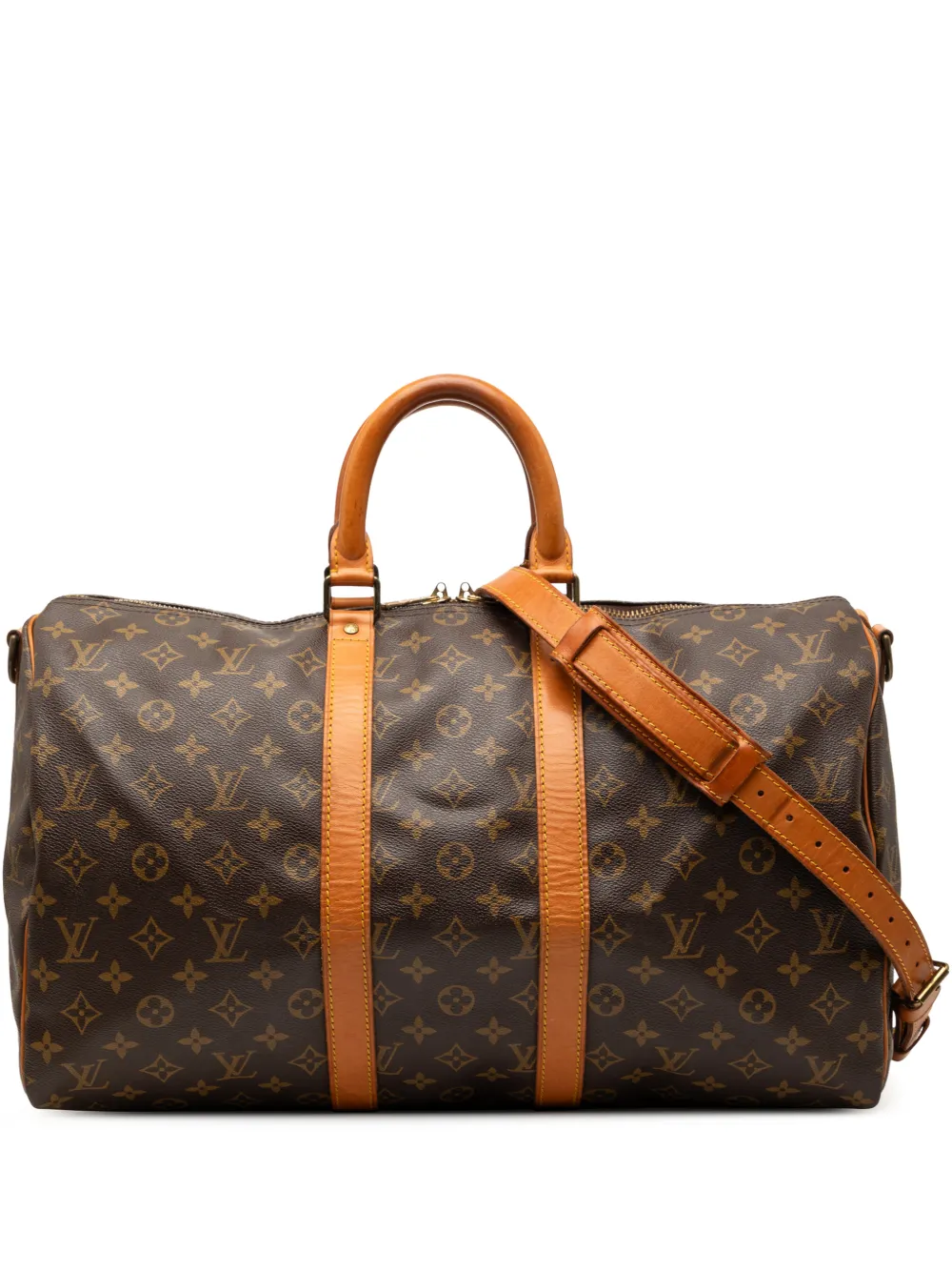 Louis Vuitton Pre-Owned 1989 Monogram Keepall Bandouliere 45 travel bag - Marrone