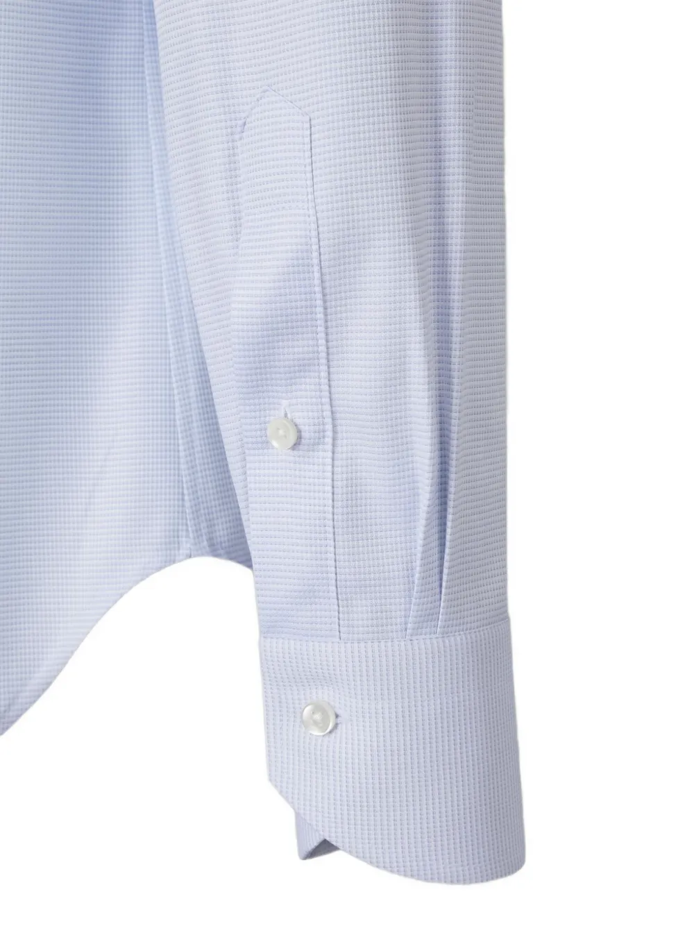 Canali Overhemd met micro patroon Blauw