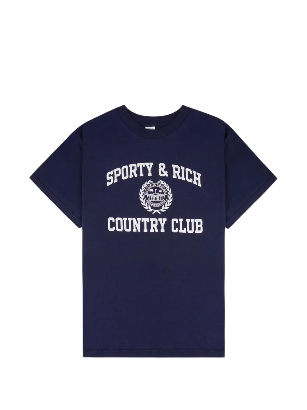 Sporty & Rich Varsity Crest T-shirt - Blu