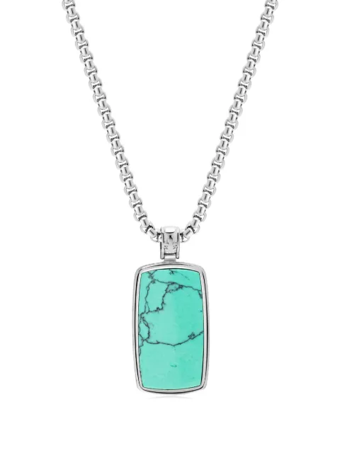 Nialaya Jewelry turquoise dog-tag necklace