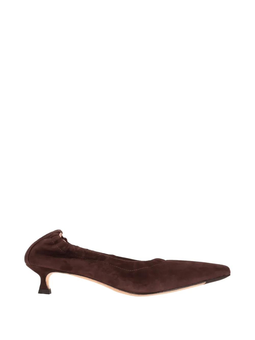 La-Rose elasticated suede pumps - Marrone